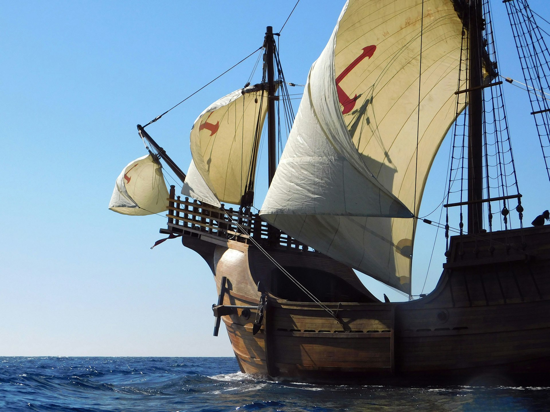 The Nao Santa Maria, a stunning replica of Christopher Columbus' 15th century vessel